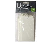 U Label White Luggage, Storage Tags - Pack of 30, 120mm x 60mm