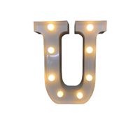 (U) LED English Letter And Symbol Pattern Night Light Home Room Proposal Decor Creative Modeling Lights For Bedroom Birthday Party