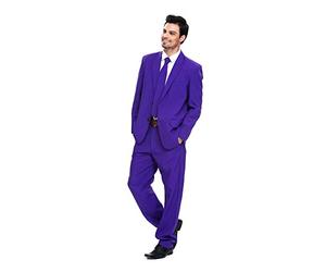 U LOOK UGLY TODAY Mens Christmas Party Suit Solid Color Leisure Suit for Holiday Party Jacket with Tie & Pants
