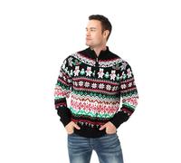 U LOOK UGLY TODAY Unisex Men's Xmas Jumper Classic Fairisle Reindeer Santa Merry Christmas Party Women's Sweaters 3XL