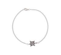 U-M PULABO Anklet for Women Fashion Turtle Pendant Ankle Bracelet Barefoot Sandals Foot Jewelry Accessories Creative and Durable Useful Silver 20cm Copper Alloy 7.87