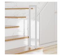U/M Shaped Staircase Handrail, Wrought Iron Stair Railing for Indoor and Outdoor Safety Support, Floor Mounted