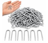 U Nails for Fencing, 200 Pcs U Shaped Nails for Fencing Netting | Galvanised Netting Staple for Chicken Wire, Wire Mesh, Garden Mesh Fasteners Nails