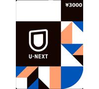 U-NEXT ¥3000 Gift Card JP