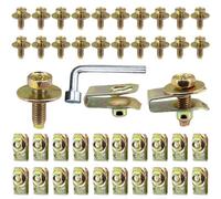 U-Nut Clamp Kit For Hood Bumper Fender Anti-Slip Galvanized Metal | Quick tool-free installation resists vibration fits most cars U-shaped clamp maintains bolt stability