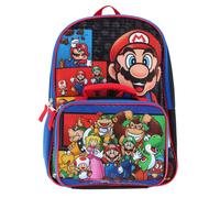 U.P.D INC Boy's Super Mario & Friends 16 Inch Backpack and Lunchbox Set