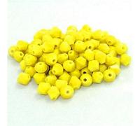 U Pick Colors 200pcs 4mm Bicone Beads Faceted Crystal Bead Glass Beads Loose Spacer Beads for DIY Jewelry Making (Solid Yellow)