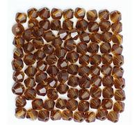 U Pick Colors 200pcs 4mm Bicone Beads Faceted Crystal Bead Glass Beads Loose Spacer Beads for DIY Jewelry Making (Coffee)