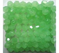 U Pick Colors 200pcs 4mm Bicone Beads Faceted Crystal Bead Glass Beads Loose Spacer Beads for DIY Jewelry Making (Solid Green)