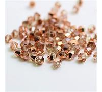 U Pick Colors 200pcs 4mm Bicone Beads Faceted Crystal Bead Glass Beads Loose Spacer Beads for DIY Jewelry Making (red Copper)