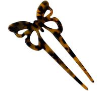 U Pins for Hair Bun - 2 Plugs Acetate Hairpin Durable Lightweight Elegant Vintage Fork | Stick Women Thick Hair Updo French Twist Bridal Prom Party Accessories