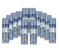 UPol U-Pol 12 x Power Can GREY PRIMER 500ml Aerosol Powercan Paint Grey Primer - High build primer/filler for uneven surfaces 12 x 500ml Aerosol Cans
