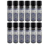 U-POL 12 x Power Can SATIN BLACK Paint 500ml Aerosol UPol Powercan Satin Black - Durable top coat with a satin finish 12 x 500ml Aerosol Cans