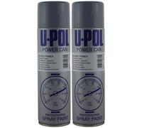 U-POL 2 x Power Can GREY PRIMER 500ml Aerosol UPol Powercan Paint Grey Primer - High build primer/filler for uneven surfaces 2 x 500ml Aerosol Cans