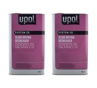 U-POL 2 x System 20 Anti-Static/Anti-Silicone Slow Panel Wipe&Degreaser 5 Litre - For Large Repairs & Resprays