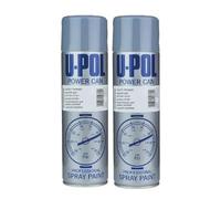 U Pol 500ml Power Can Grey Primer Aerosol Spray | Quick-Drying Primer Filler for Car Panels, GRP, Polyester Body Filler | Easy Sand, Fast Application | Solvent-Based Pack of 2