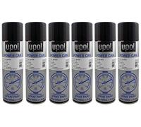 U-POL 6 x Power Can SATIN BLACK Paint 500ml Aerosol UPol Powercan Satin Black - Durable top coat with a satin finish 6 x 500ml Aerosol Cans