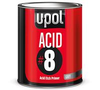 U-POL ACID#8 1K Etch Primer 1L Galvanised Aluminium Steel Metal Davids ACID8 UPOL ACID 8 1 Litre Can Professional Automotive Primer