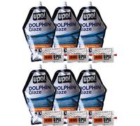 U-POL BAGDOL x 6 Dolphin Glaze Brushable Stopper Putty Hardener Self Levelling New Dent Hole Rust Body Filler Each UPOL BAGDOL is 440ml Ideal for Stone Chips/Pin Holes/Very Small Scratch Easy Sand