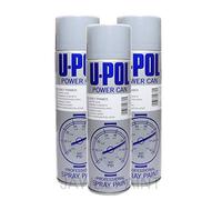U-POL Car Paint Power Can Grey Primer 3 x 500 ml Aerosols Spray Cans