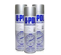 U-POL Car Paint Power Can Wheel Silver 3 x Aerosols Spray Cans