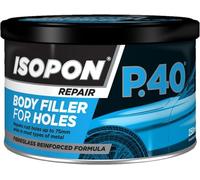 U Pol P40 Fibre Glass Paste Filler 250ml - Heavy Duty Reinforced Polyester Repair Kit with Hardener | Rust Repair, Hole Bridging, Automotive & Marine Bodywork, Metal & GRP, Waterproof, Two-Part System