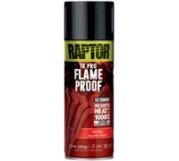 1 x U-POL Raptor 1K Pro Flame Proof Flat Red 338ml Resists to 1000°c Heat