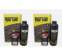 U-Pol Raptor BLACK 2 Bottle Kit Tough Urethene Coating Liner Protective Barrier 2 Bottle RAPTOR kit is ideal for smaller applications/touch-ups Compatible with standard & professonal application guns