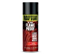 U-POL Raptor Flameproof, Fireproof, Heat Resistant up to 1000 °C, Thermal Paint Spray, Protection for Exhaust, Engine & Exhaust Manifolds from Rust, Quick Drying (Flat Red/Matte Red, 352 ml)