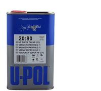 U-Pol S2080/5 System 20 HS Super Crystal Clear Coat 2:1 5 Litre Can. Excellent for matching difficult colours such as light silver metallics, Very high gloss finish ideal for most repairs