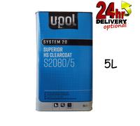 U-Pol S2080/5 System 20 HS Super Crystal Clear Coat 2:1 5 Litre Can Upol