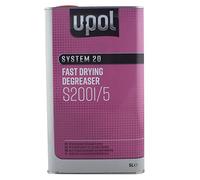 U-POL System 20 Fast Panel Wipe & Degreaser 5L UPol Panelwipe Anti-Static and Anti-Silicone Panel Wipe 5 Litres Fast Degreaser for Localised Panel Repairs