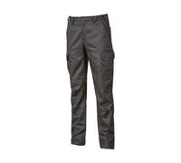 U-Power | Belgrade Men's Work Trousers, Stretch Fabric, Resisenti, 65% Polyester, 35% Cotton, Mechanical Stretch
