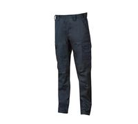 U-Power | Belgrade Men's Work Trousers, Stretch Fabric, Resisenti, 65% Polyester, 35% Cotton, Mechanical Stretch