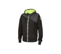 U-Power EY212BC Linea Enjoy Model Jupiter Sweatshirt with Full Zip, 70% Cotton/30% Polyester, Black Carbon, 4XL Size