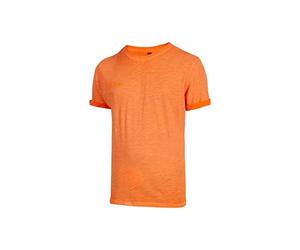 U-Power Fluo, Slim Fit Classic T-Shirt, Men's Workwear, Cotton Fabric, Crew Neck, Short Sleeve, Comfortable, Casual, Summer Wear (ORANGE FLUO