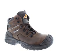 U-Power Greenland S3 Metal Free Toecap Safety Boots Brown Leather Lace Up