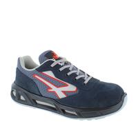 U-Power Men's Active Carpet S1P ESD Lace-Up Suede Safety Trainers in Dark Blue | Size: 7 U-Power Dark Blue 7