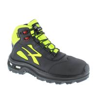 U-Power Men's Mind S7S Metal-Free Gore-Tex Waterproof Leather Safety Boots in Black | Size: 8 U-Power Black 8