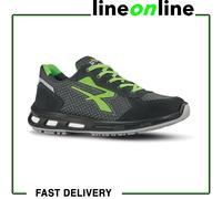 U-POWER | Scarpe Antinfortunistiche, Modello Nate o ESD 01 FO SR, con Tomaia in Nylon Traspirante e Pelle Scamosciata