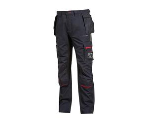 U-Power RACE, Men's Work Trouser, Elastic Waist Cargo Pant, with Knee Pad Pockets, Multi-Pocket, Comfortable Fabric, Heavy Duty Durable Outer Wear (Deep Blue 56)