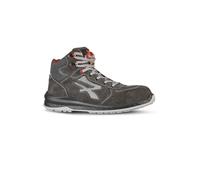 U-Power Red Industry® Alicante, Safety Shoes, High, Lightweight and Flexible, Anti perforation, Anti Puncture, with Infinergy Insert, with Aluminium Toe Caps (Black 47)