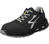 U-POWER Red Lion® Raptor, Safety Shoes, Lightweight and Comfortable, Ultra Breathable Nylon , Anti Puncture, Infinergy Insert, with Aluminium Toe Caps (Black 45)