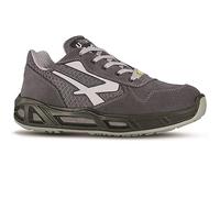 U-Power - Soft and lightweight push carpet safety sneakers - Dry environments - S1P SRC ESD 43 - Grey, grey, 9 UK