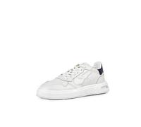 U-Power Urban Lifestyle Dragos Sport and Casual Shoes, White, Blue and Beige Soft Leather. Low Sneakers with Non-Slip Sole with Infinergy Insert, Ideal for Daily Use, White Blu