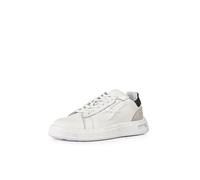 U-Power Urban Lifestyle Hazel, White, Black and Beige Sports Shoes in Soft Leather. Low Sneakers with Non-Slip Sole with Infinergy Insert, Ideal for Daily Use, White Black Beige