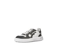 U-Power Urban Lifestyle Jaydon Sports and Casual Shoes White and Black in Soft Leather. Low Sneakers with Non-Slip Sole with Infinergy Insert, Ideal for Daily Use, white black