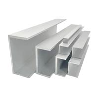 U-Profile Aluminium, 2 Pcs 6063 Aluminum U Channel Equilateral Groove 500mm Length Multiple Sizes(40x30x38mm)