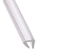 U Rubber Sealing Strip, U-Seal Channel Edge Protector Sheet,Fits 17-20mm(10mmx16mmx2m)