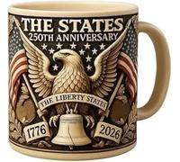 U.S. 250th Anniversary 3D Mug, Military Collectible Mug, Celebrates The United States 1776 to 2026 Veterans Patriotic Commemorative Gift (B)
